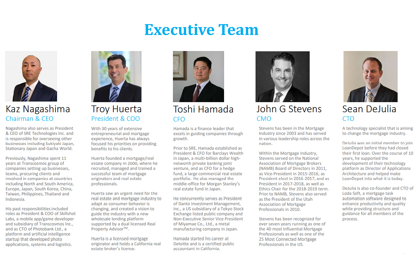 SRE MORTGAGE ALLIANCE